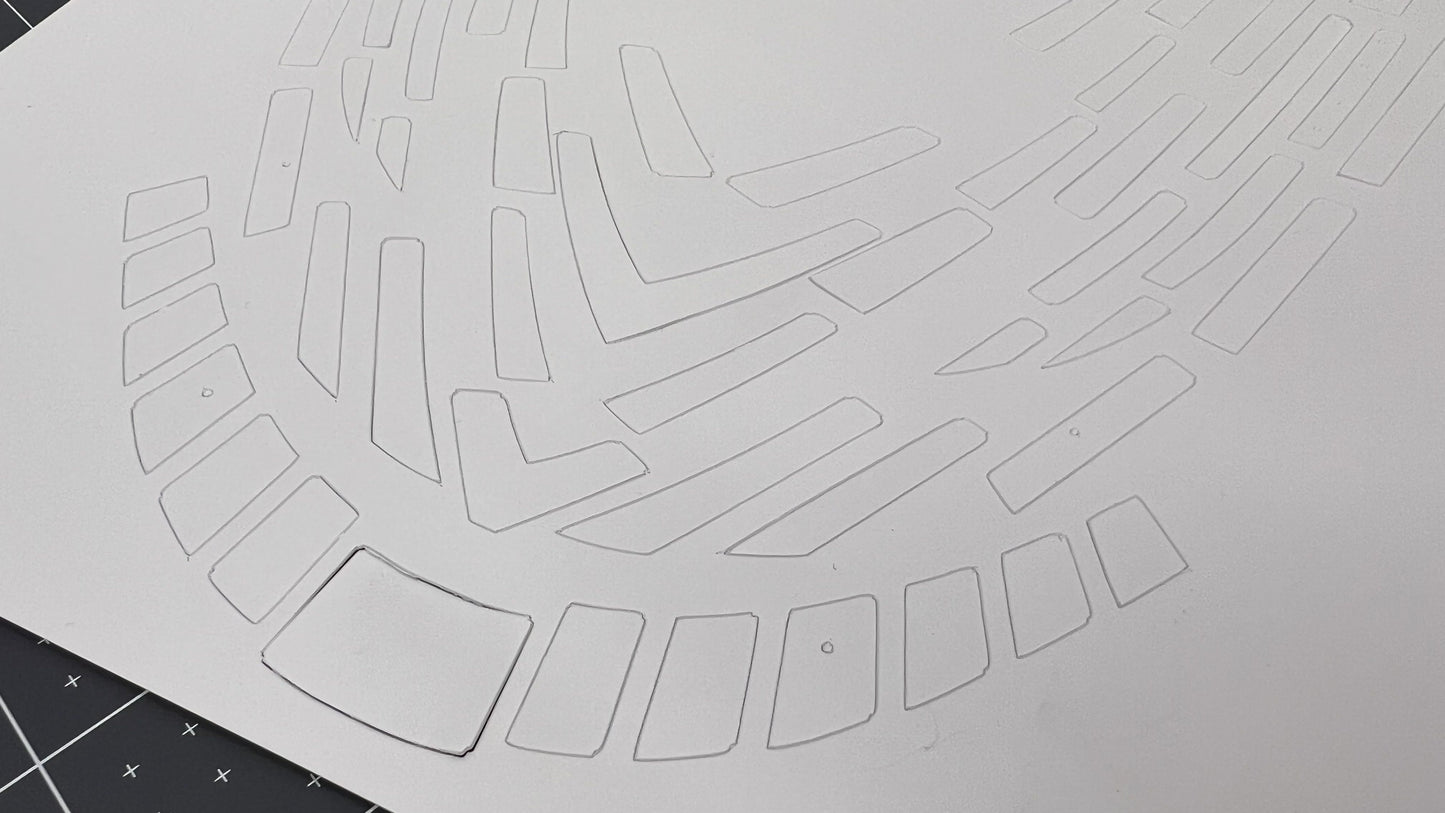 1/200 Titanic/Olympic Styrene Stern Plate Set