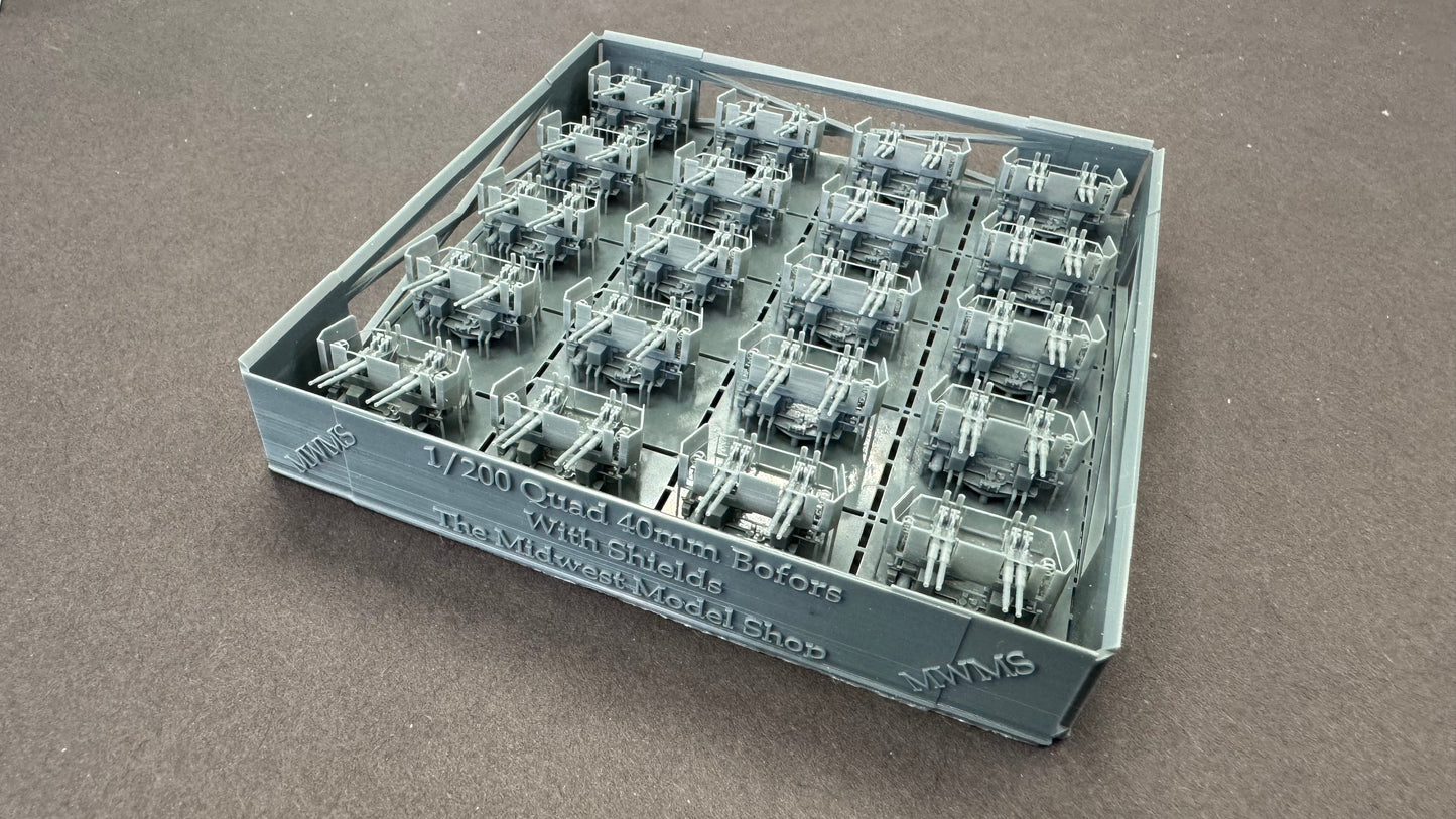 1/200 Quad 40mm Bofors with Shields
