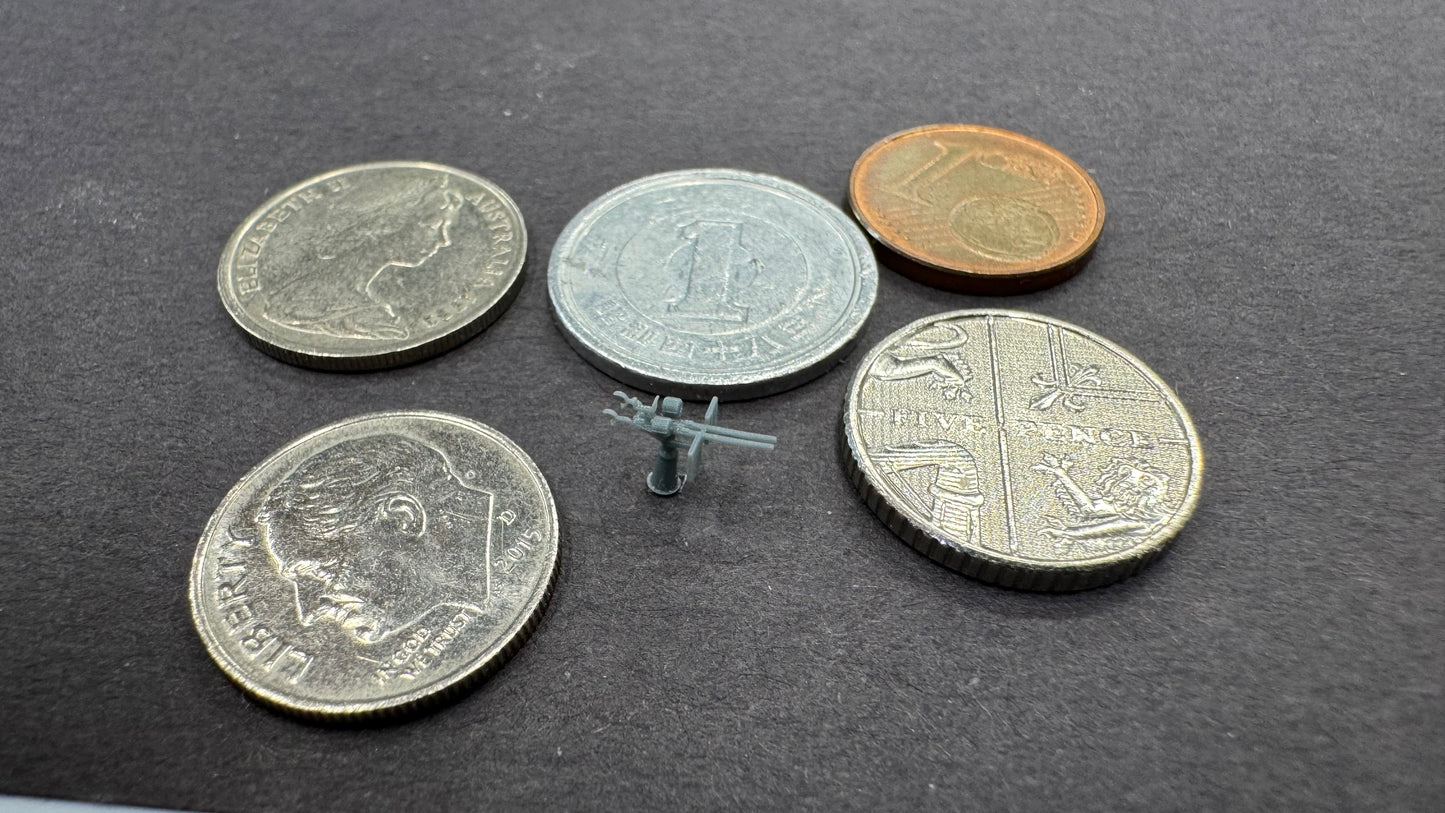 1/350 Twin Oerlikon Cannons With Iron Sights