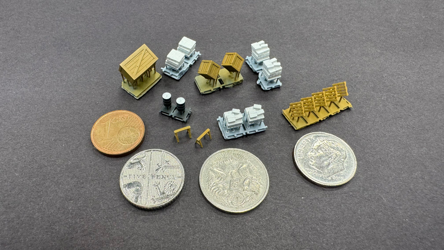 1/200 Scale Boxes & Supplies