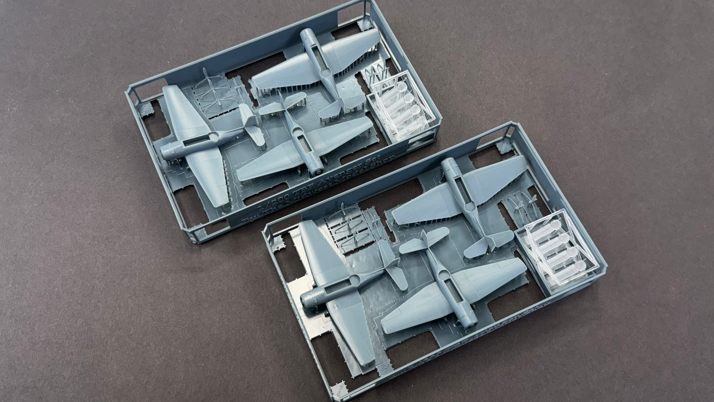 1/200 Scale TBF Avenger Wings Unfolded