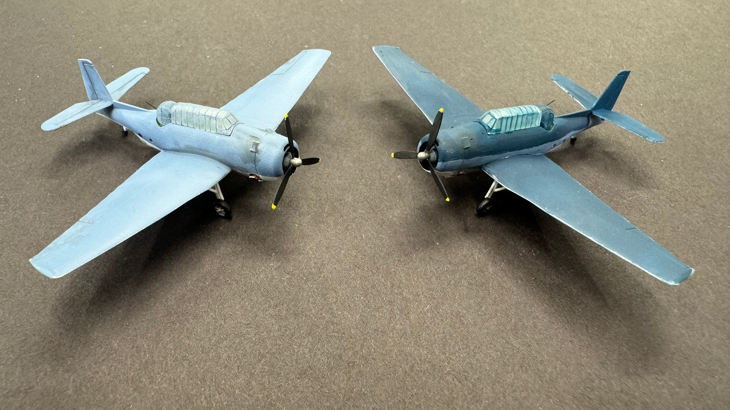 1/200 Scale TBF Avenger Wings Unfolded