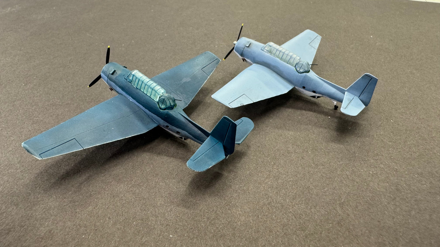 1/200 Scale TBF Avenger Wings Unfolded