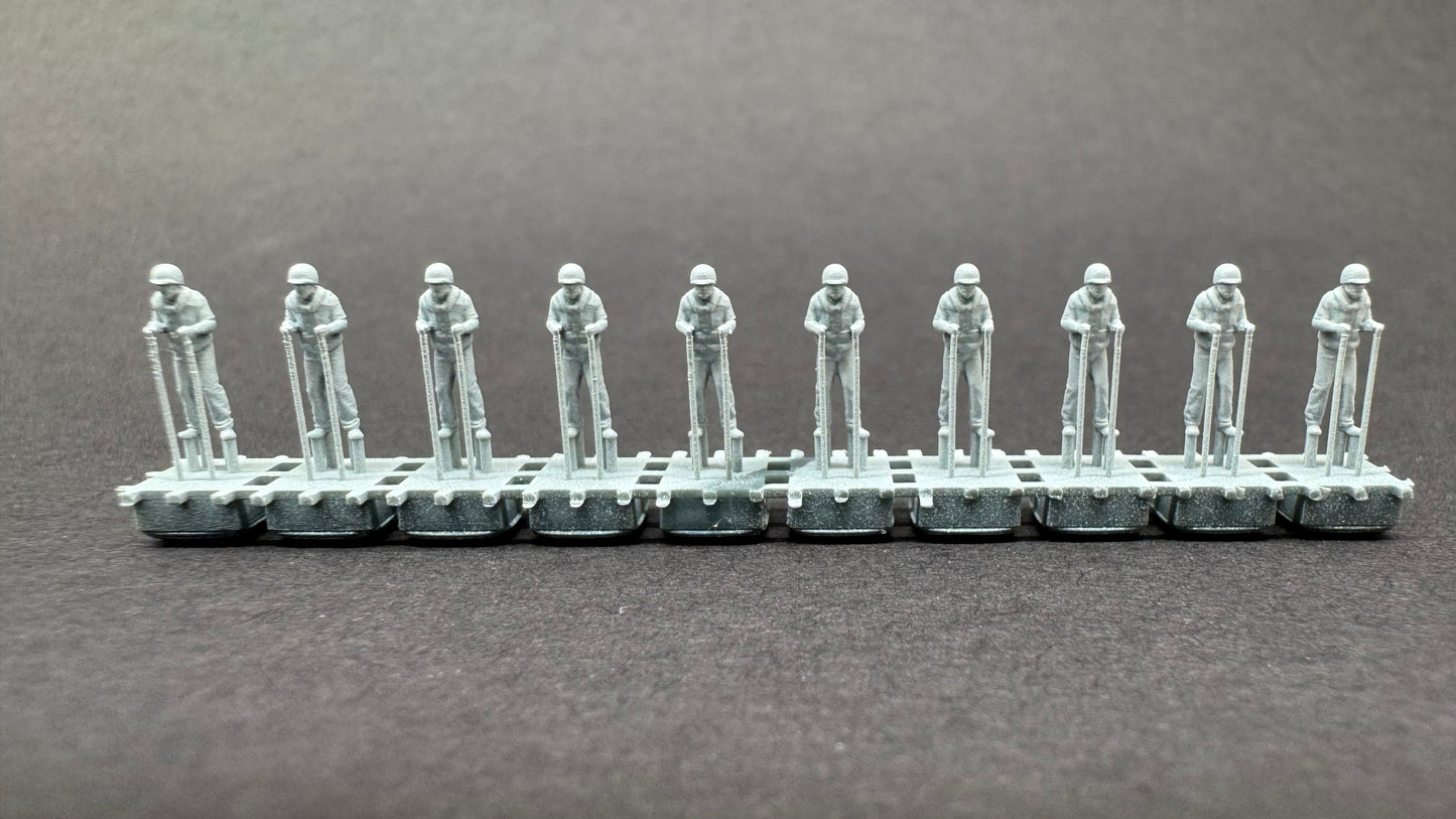 1/200 Scale USN Officers and Gunners Set