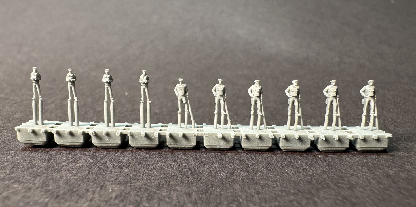 1/350 USN Officers, Pilots, Sailors & Gunners Set