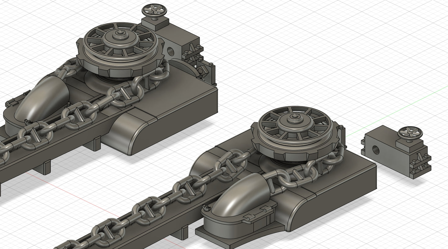 1/200 Titanic & Olympic Anchor Chain Set