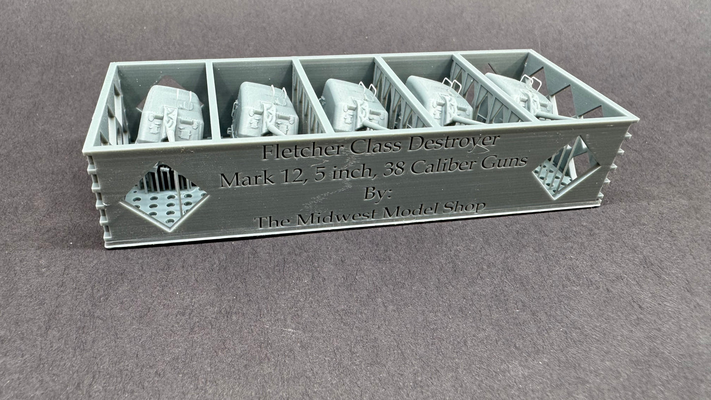 1/200 Fletcher 38cal 5" Main Gun Set