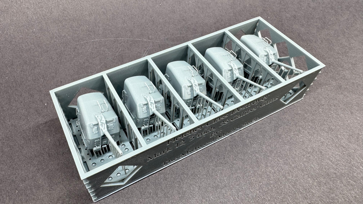 1/200 Fletcher 38cal 5" Main Gun Set