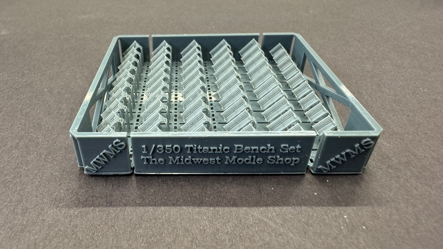 1/350 Titanic Bench Set