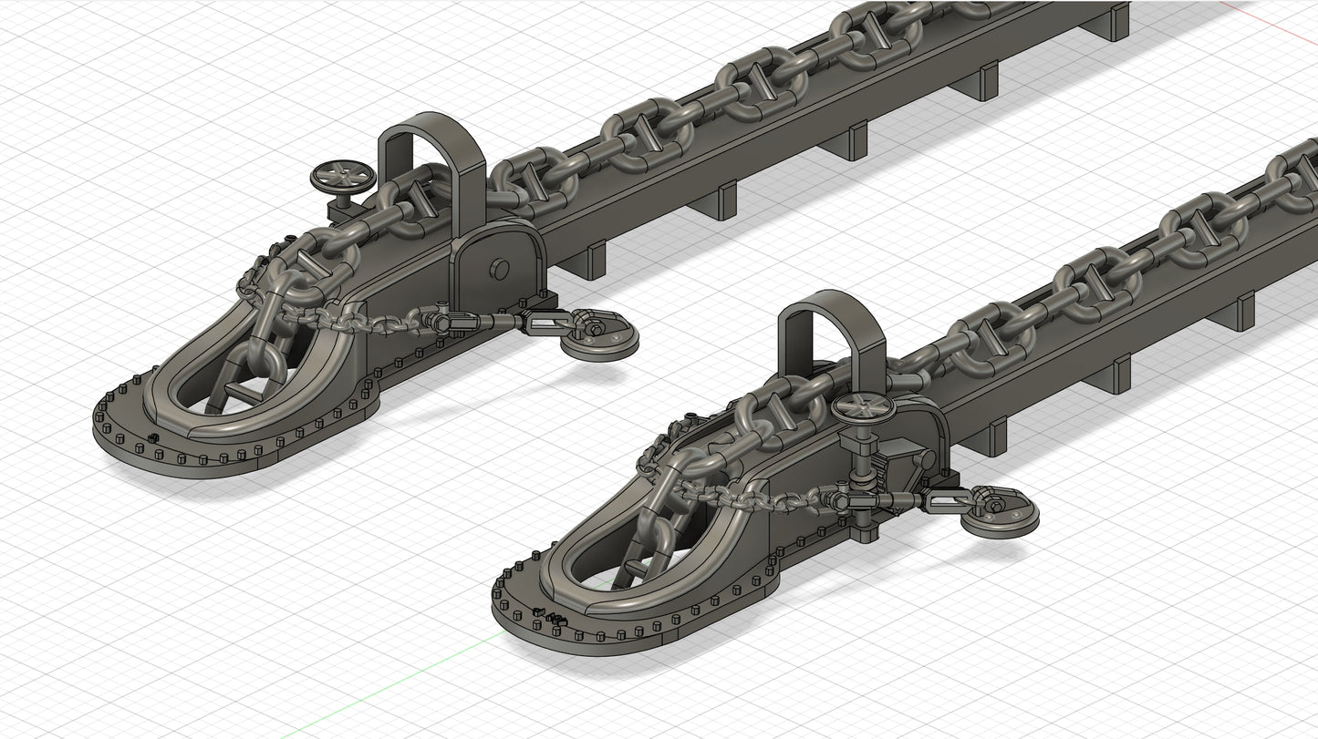 1/200 Titanic Anchor Chain Set